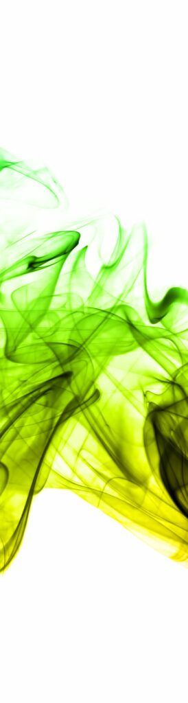 Colorful creative smoke waves on white background. 