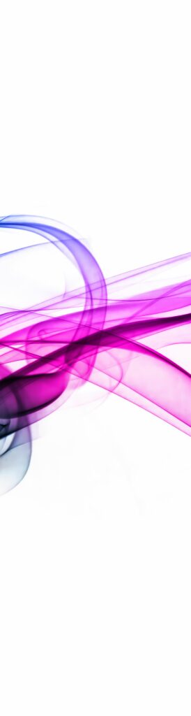 Colorful creative smoke waves on white background. 